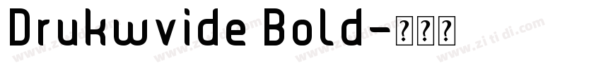 Drukwvide Bold字体转换